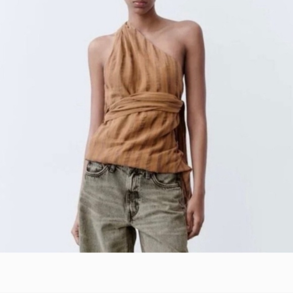 Zara One Shoulder Tunic XS